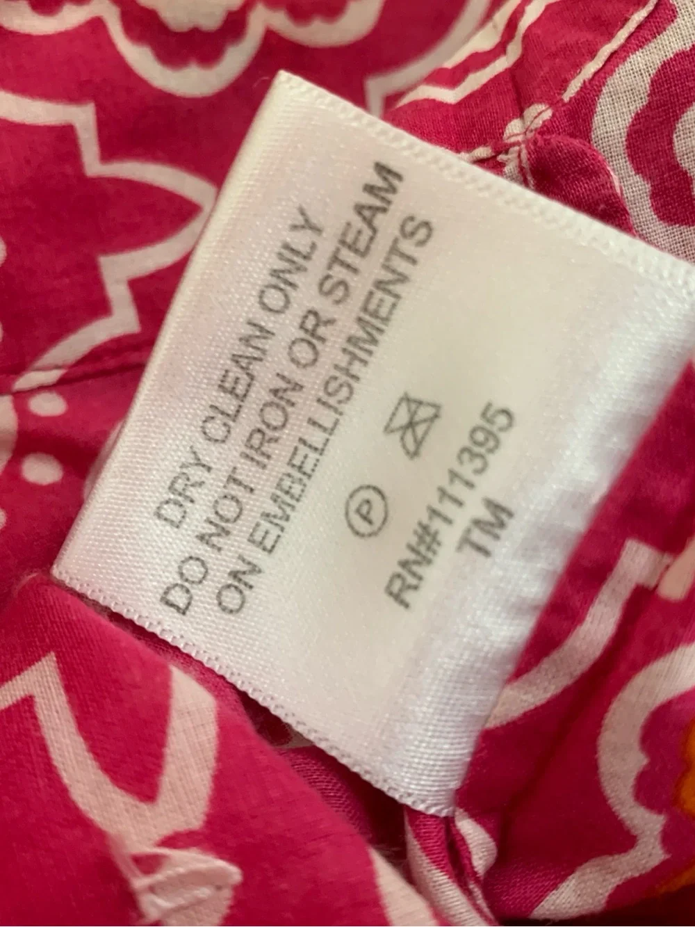 Tory Burch Cotton Paillette Geometric Mandala Tunic Size 8